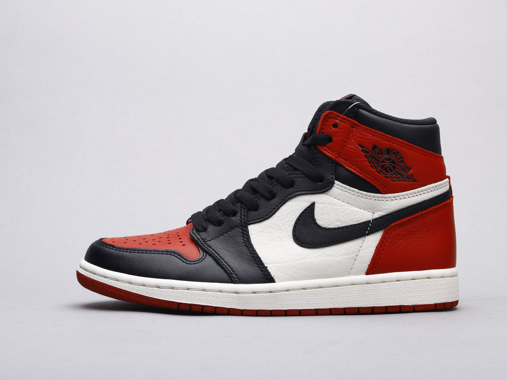 GLM - AJ1 black red toe