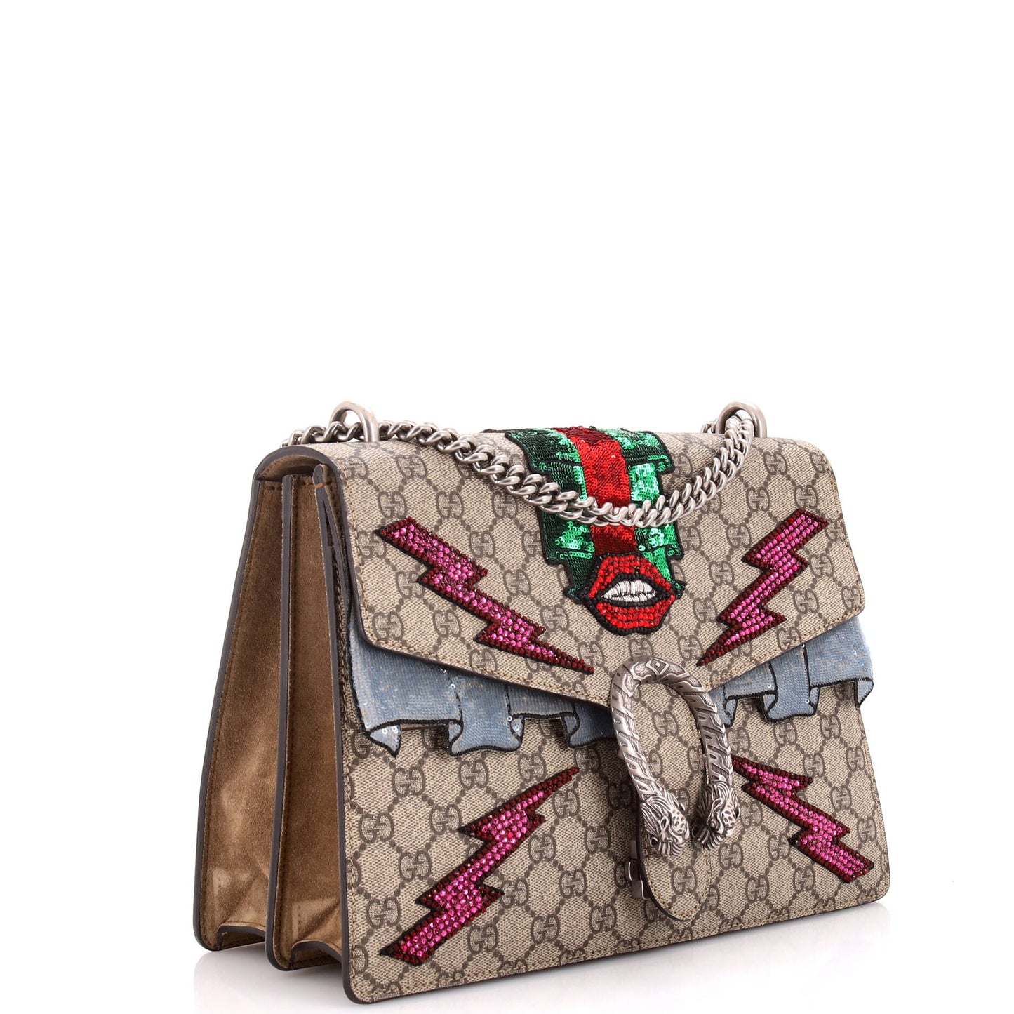 Dionysus Bag Embellished GG Coated Canvas Medium