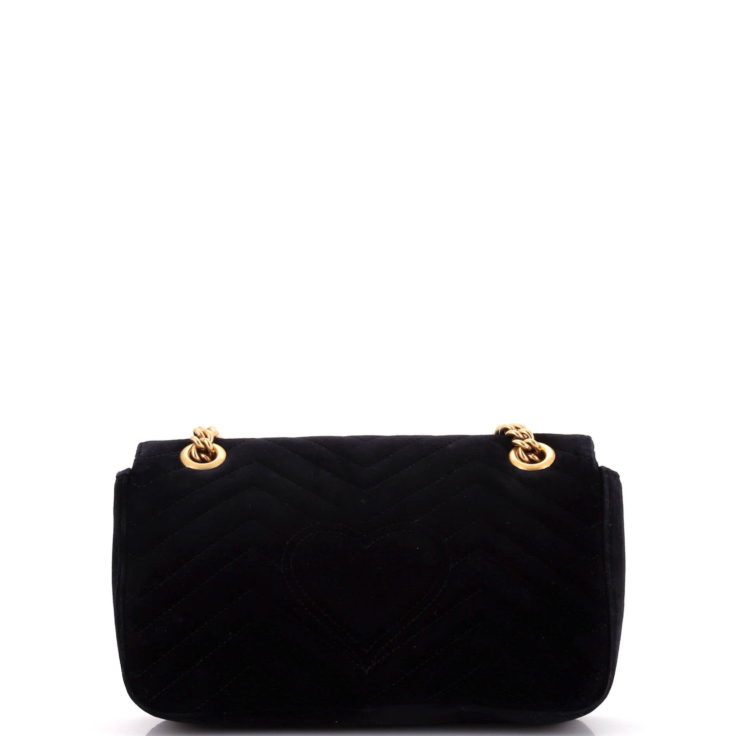 GG Marmont Flap Bag Crystal Embellished Matelasse Velvet Medium