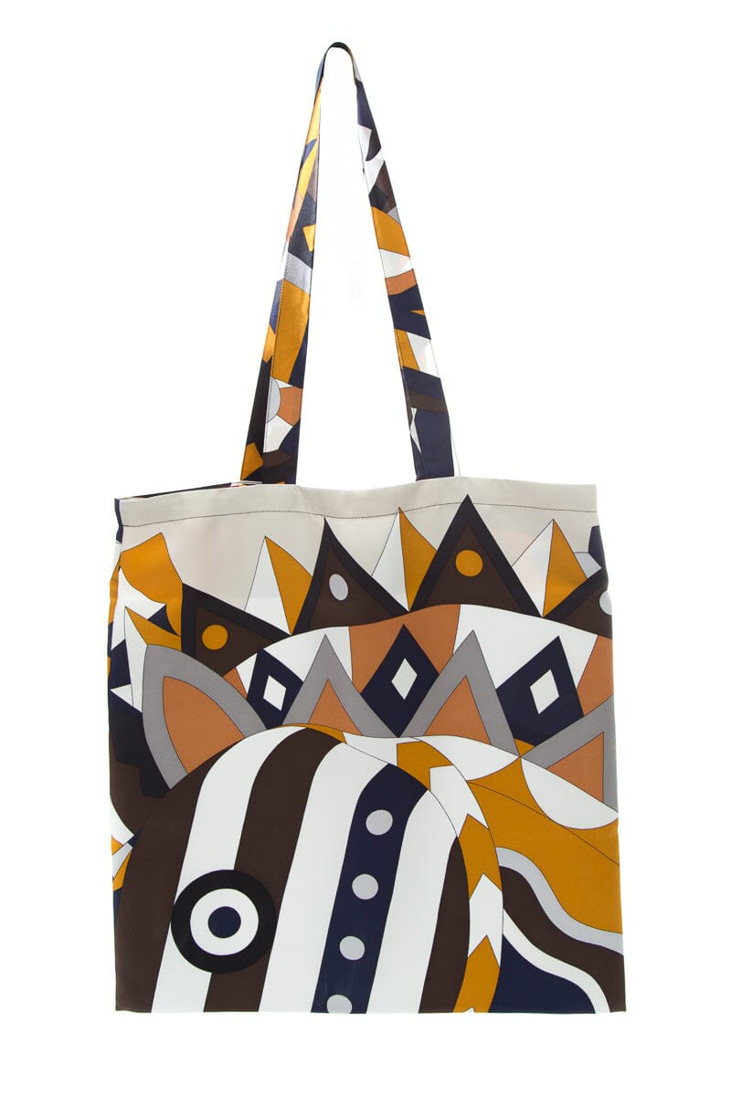 HermÃƒÆ’Ã‚Â¨s Multicolor Geometric Silk Handbag