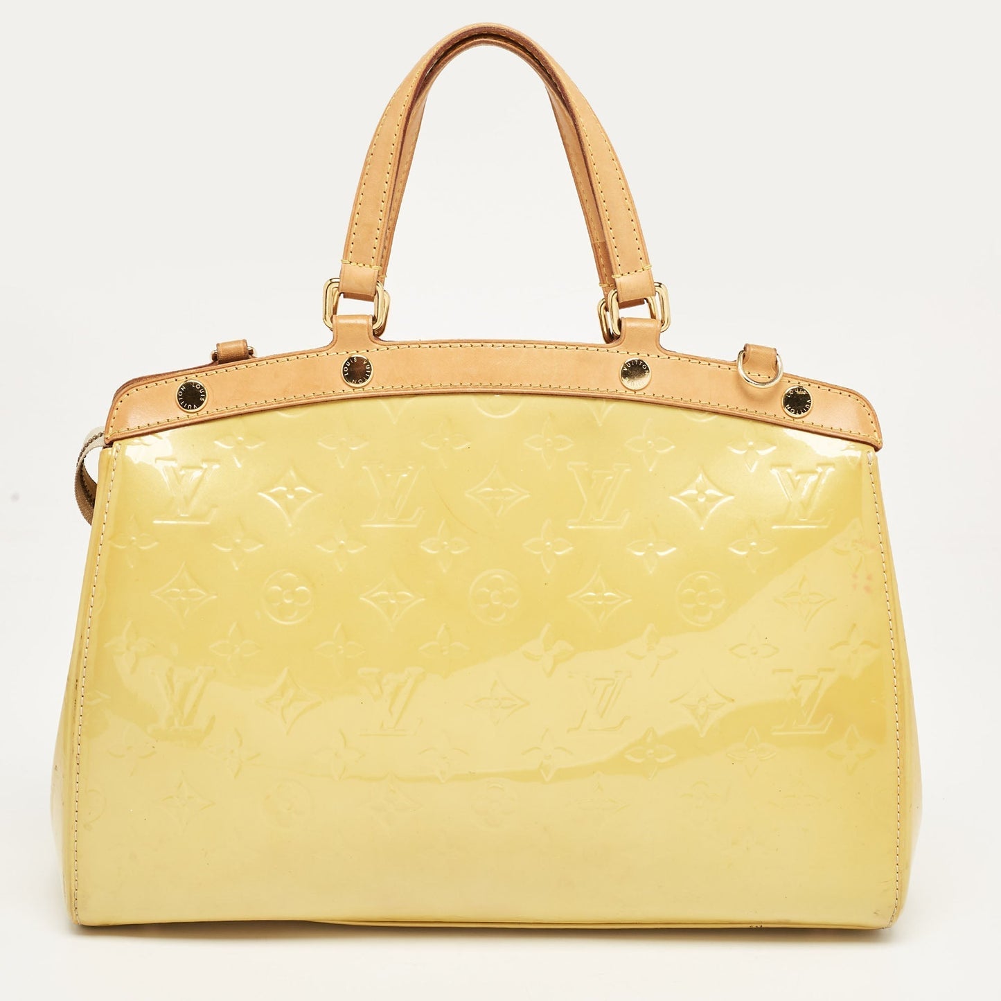 Louis Vuitton Jaune Passion Monogram Vernis Brea Mm Bag