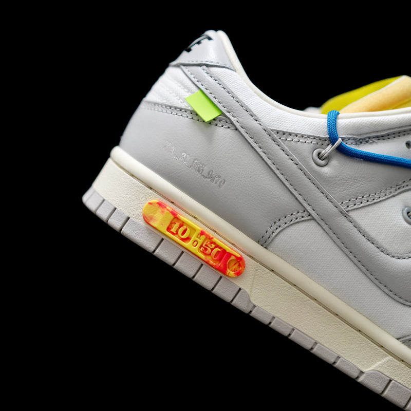 GLM - OW x Dunk (NO.10) blue shoelace yellow buckle