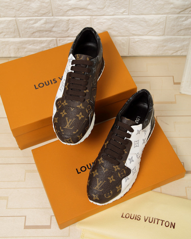 GLM - LUV GLMnogram Denim Brown And Gray Sneaker