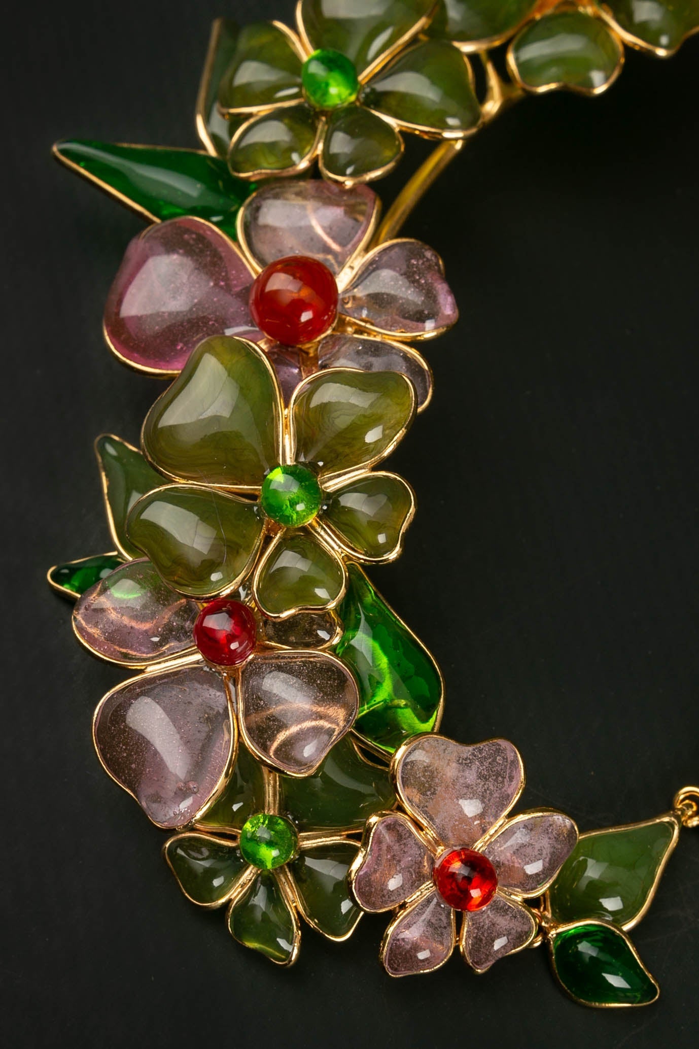 Collier en pÃƒÆ’Ã‚Â¢te de verre Augustine