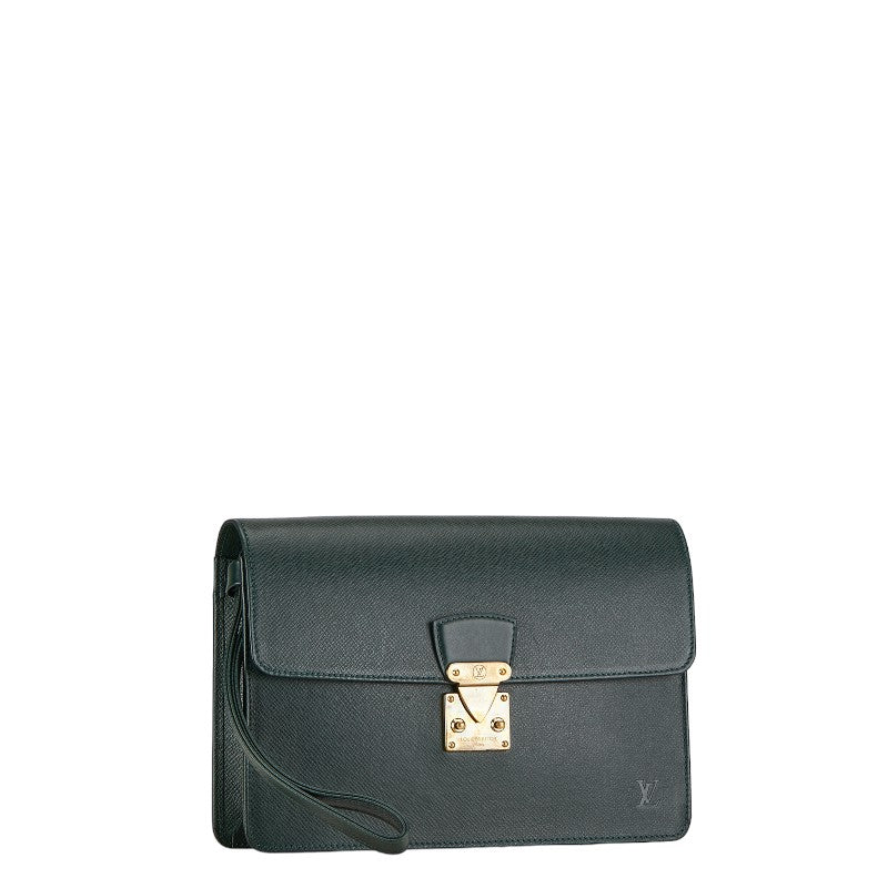 Louis Vuitton Taiga Poschet Clad Secundary Bag M30194 Epi Green Leather  Louis Vuitton
