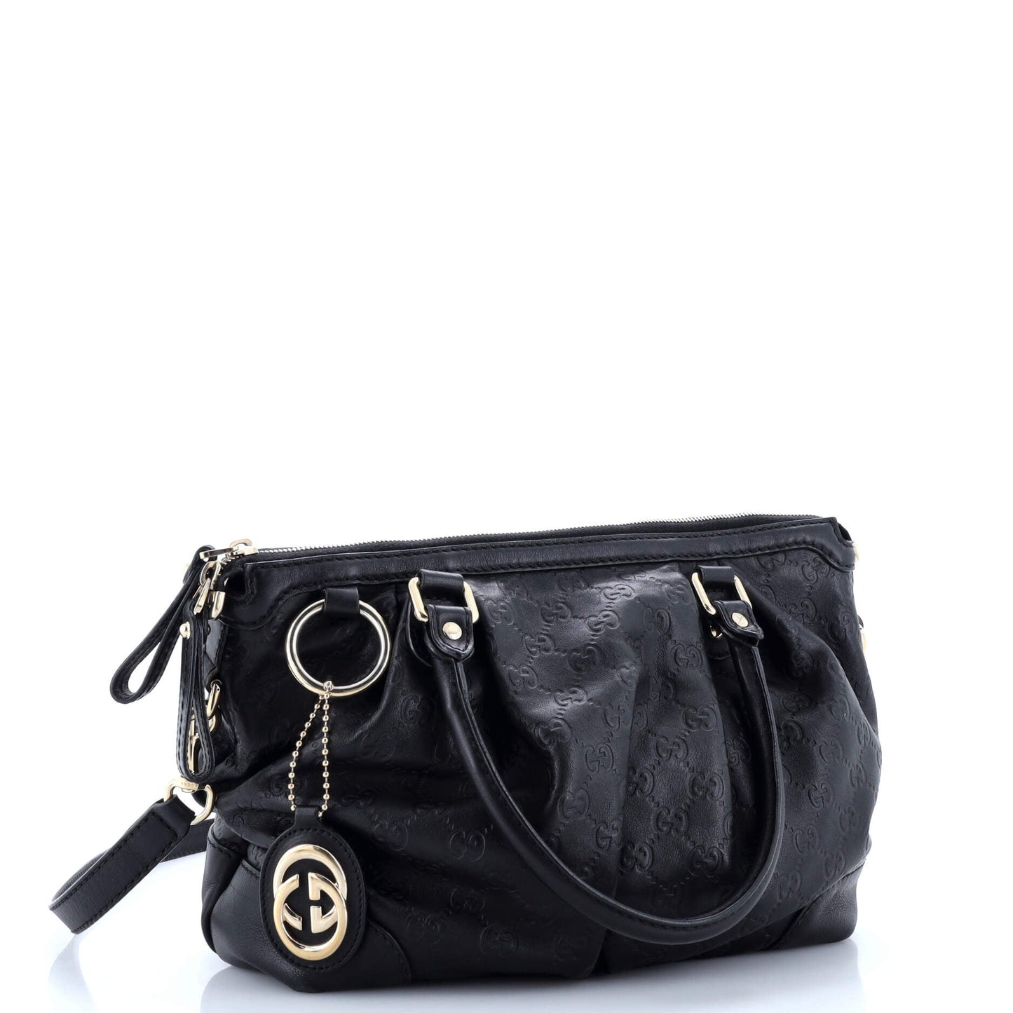 Sukey Top Handle Satchel Guccissima Leather Medium