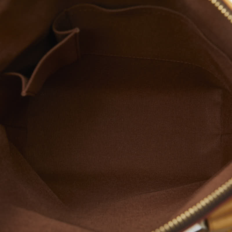 Louis Vuitton Monogram Lockies Handbag M40102 Brown PVC Leather  Louis Vuitton