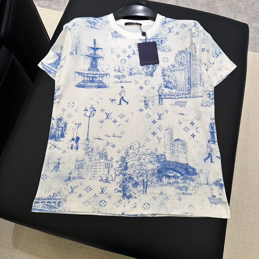 GLM -  Printed Cotton Pique T-Shirt