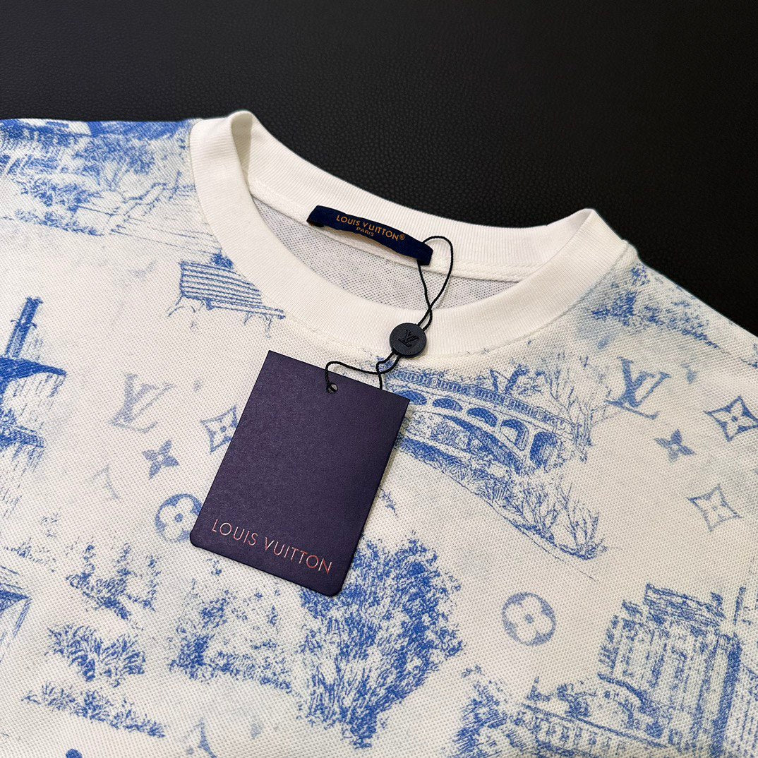 GLM -  Printed Cotton Pique T-Shirt