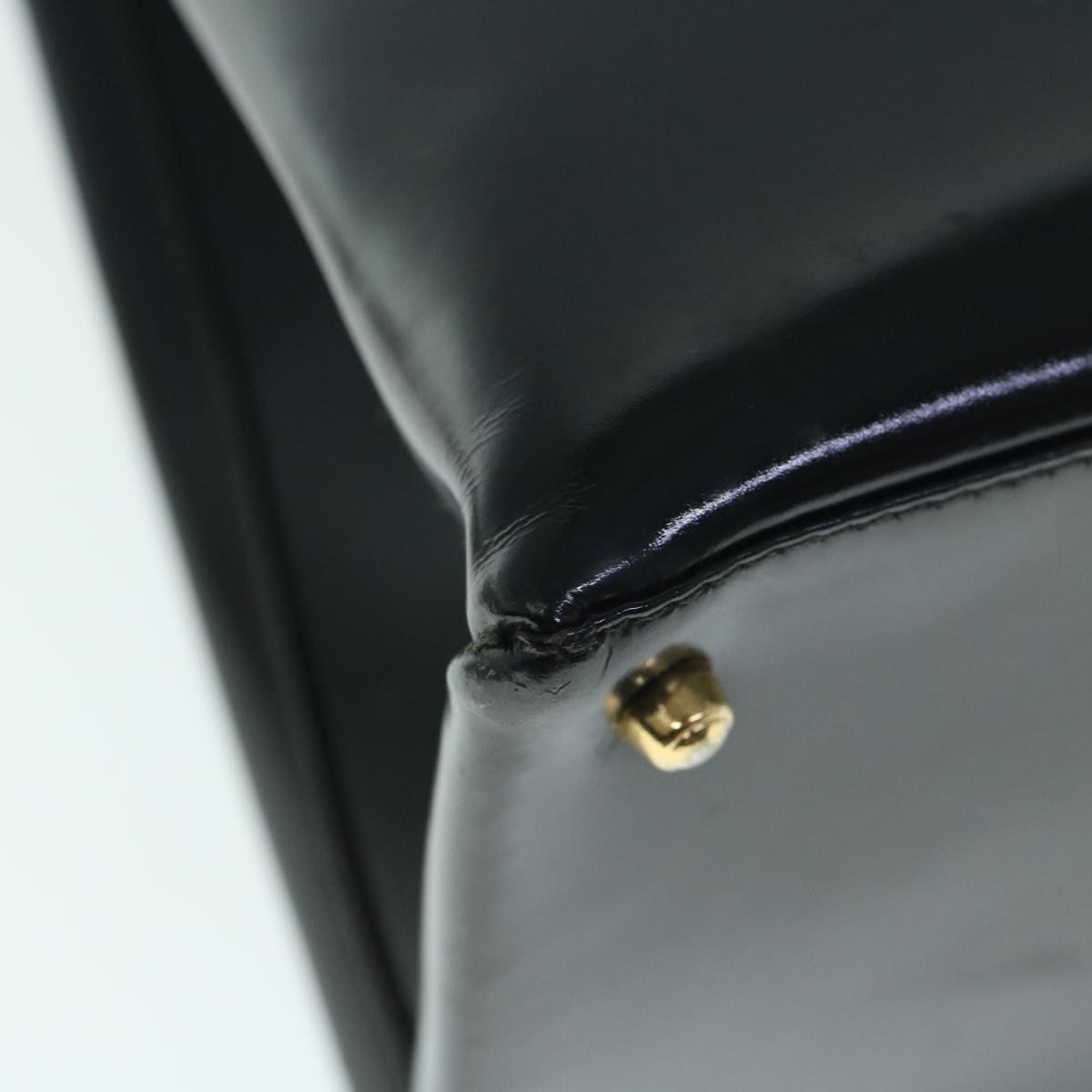 GUCCI Hand Bag Enamel Black 000 1046 0503 60024