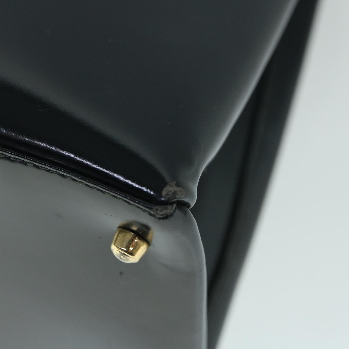 GUCCI Hand Bag Enamel Black 000 1046 0503 60024