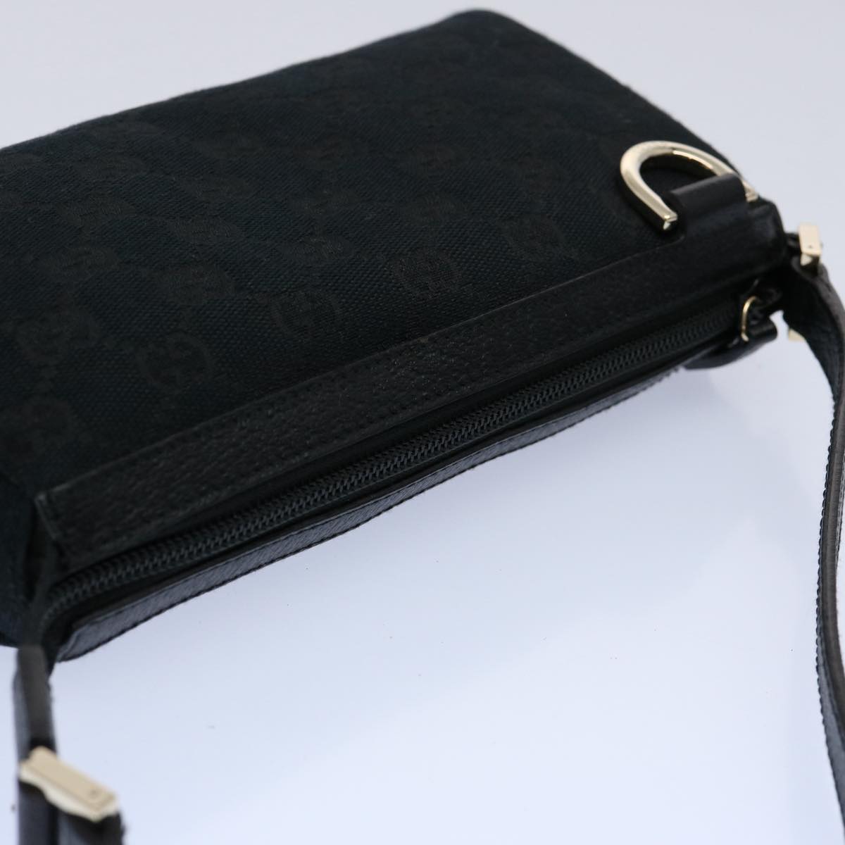 GUCCI GG Canvas Pouch Black 145750 60060A