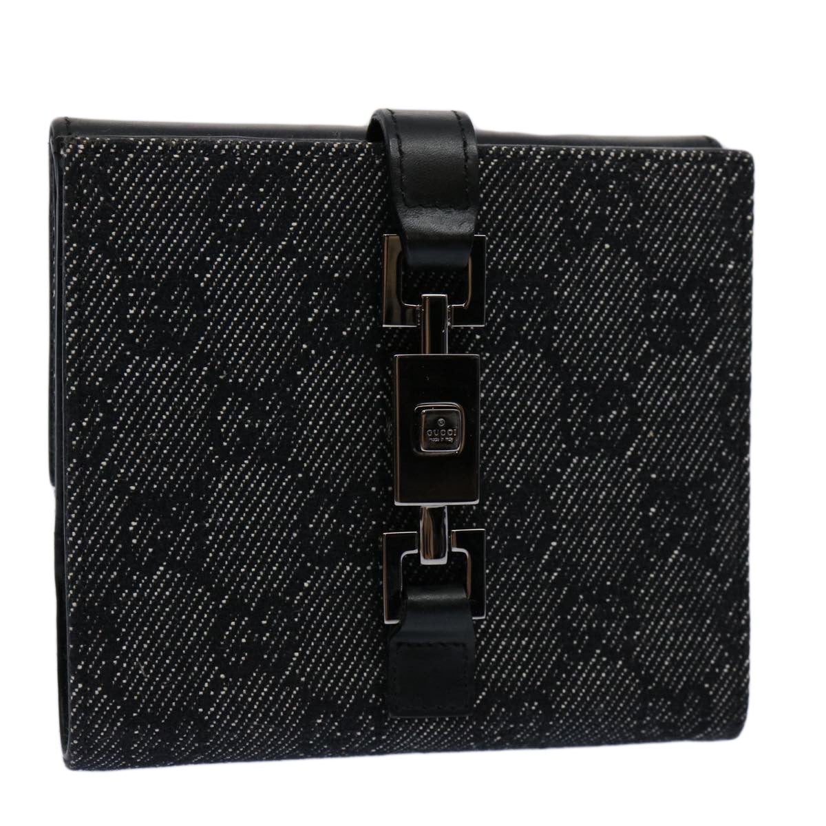 GUCCI GG Canvas Jackie Wallet Navy 05474 60080A