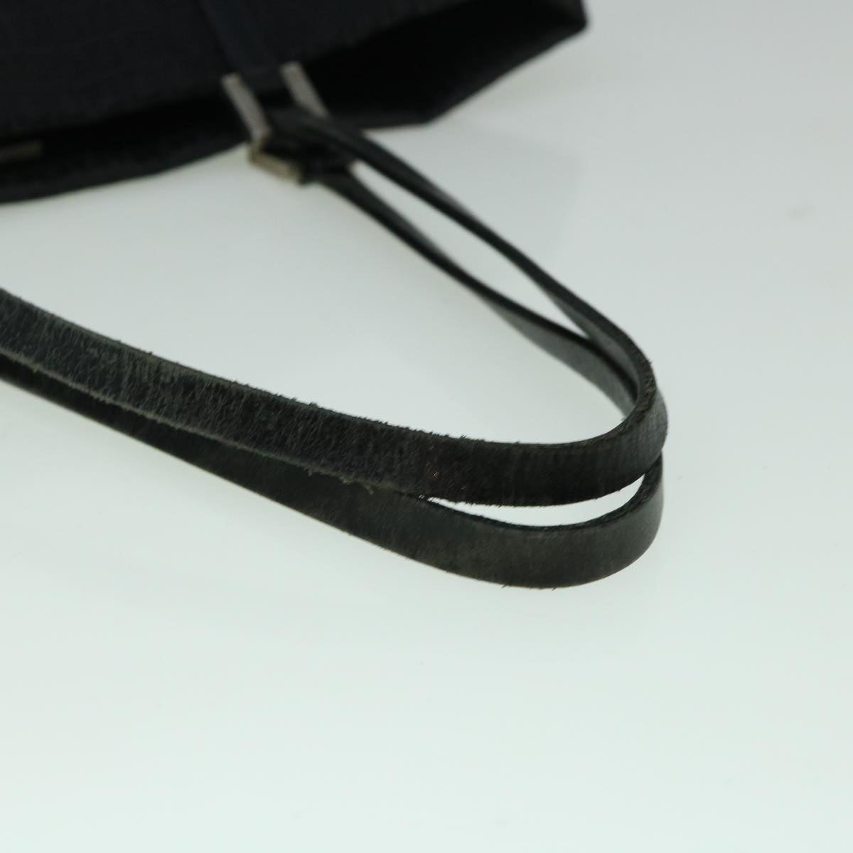 FENDI Zucchino Canvas Tote Bag Black 60280