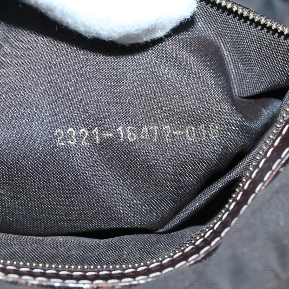 FENDI Zucchino Canvas Hand Bag Coated Canvas Brown 60354