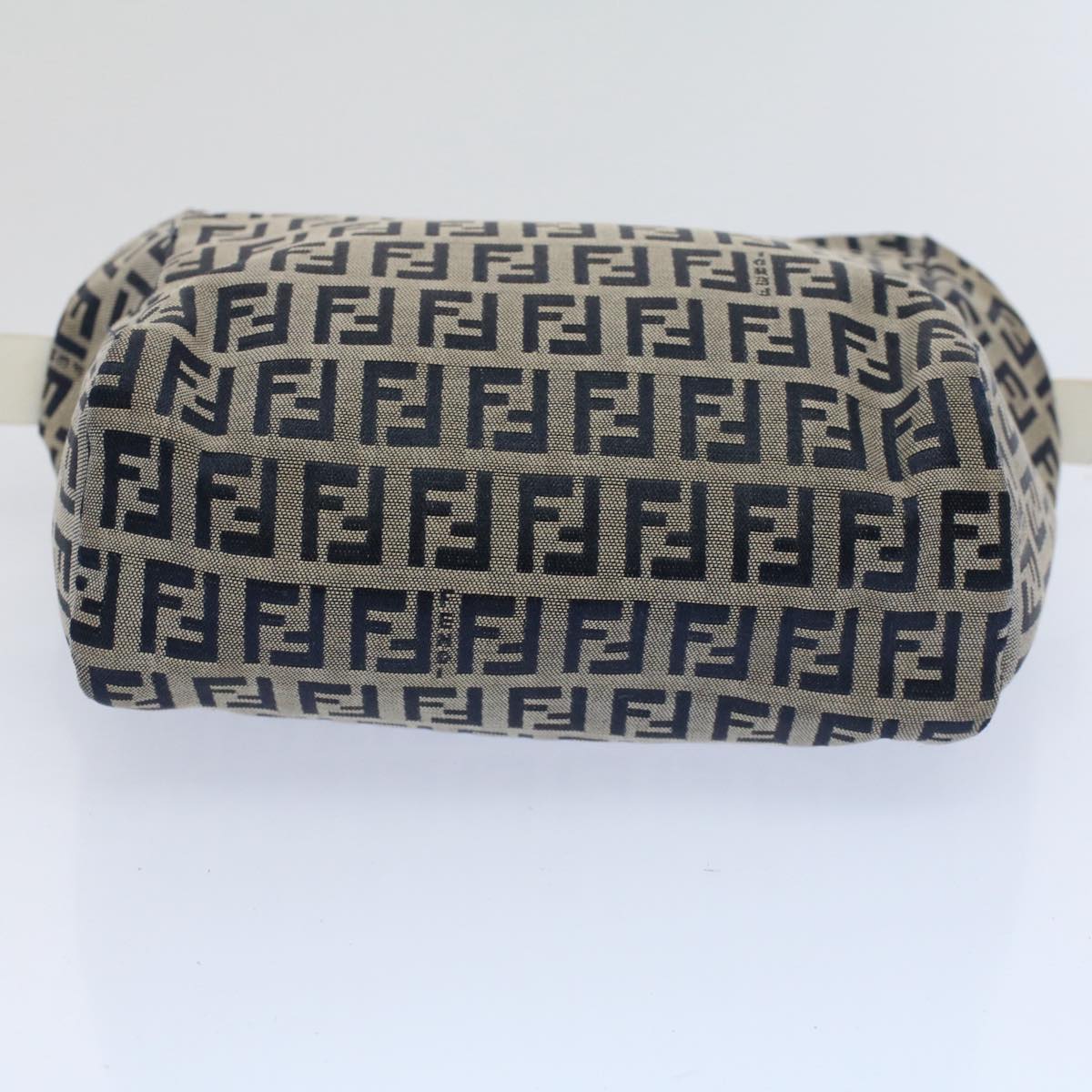 FENDI Zucchino Canvas Hand Bag Navy 60500