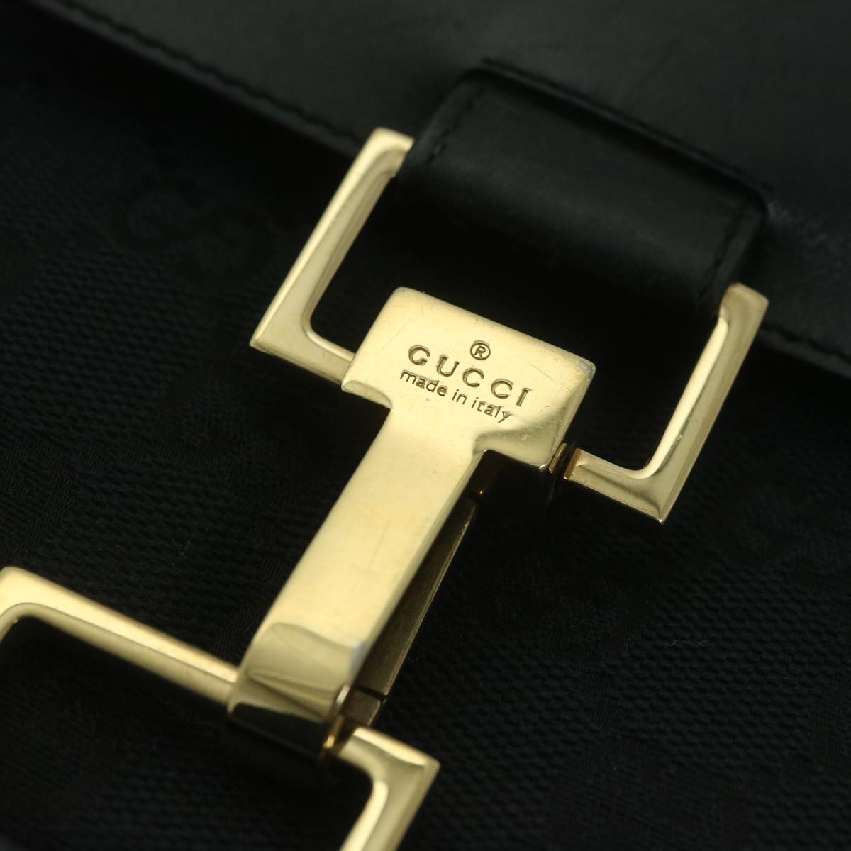 GUCCI GG Canvas Hand Bag Black 001 4083 60788