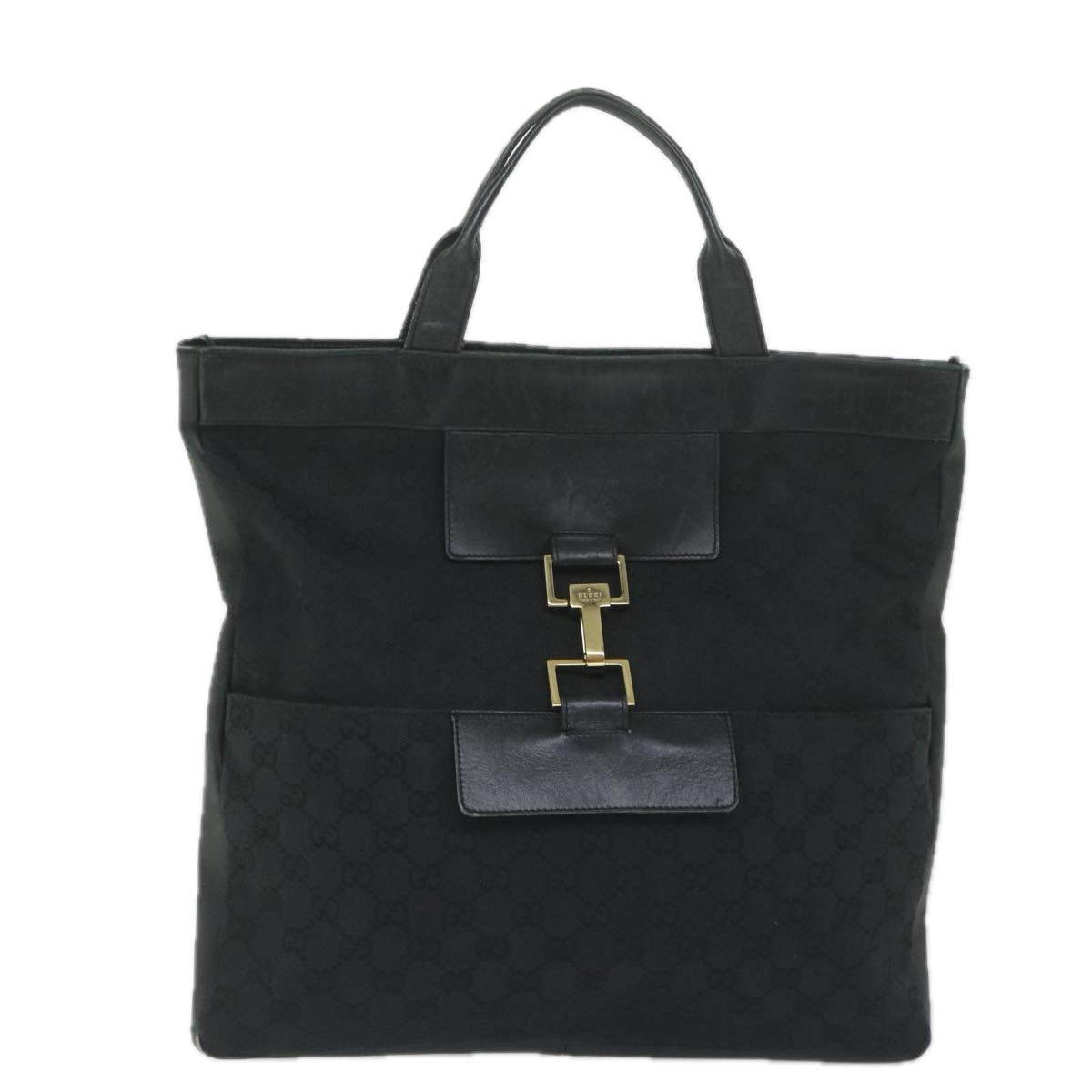 GUCCI GG Canvas Hand Bag Black 001 4083 60788