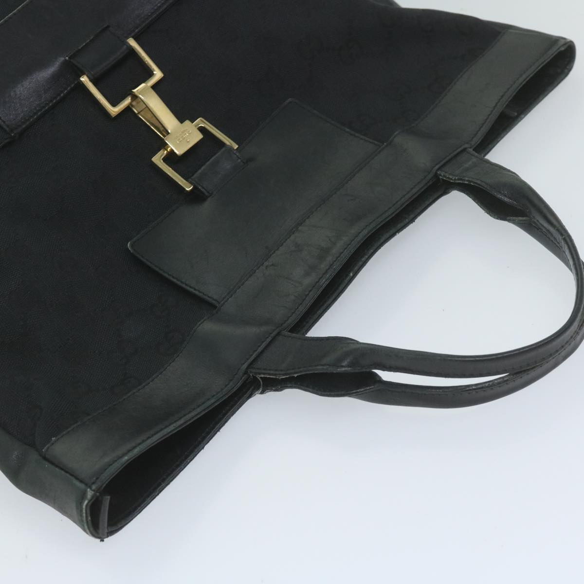 GUCCI GG Canvas Hand Bag Black 001 4083 60788
