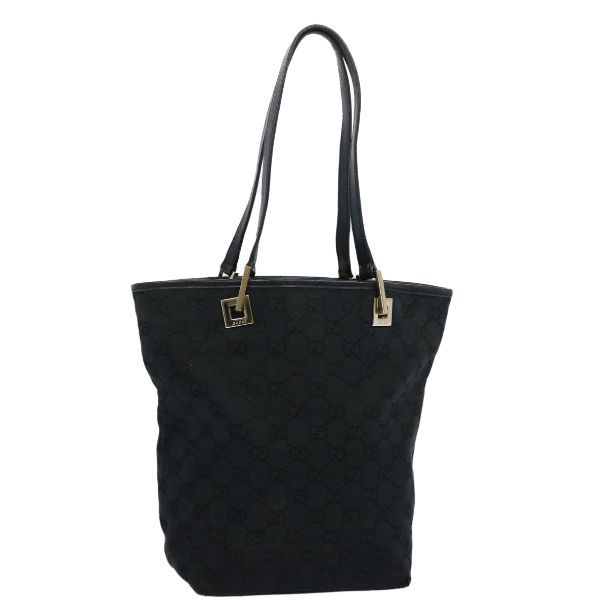 GUCCI GG Canvas Tote Bag Black 002 1099 60792