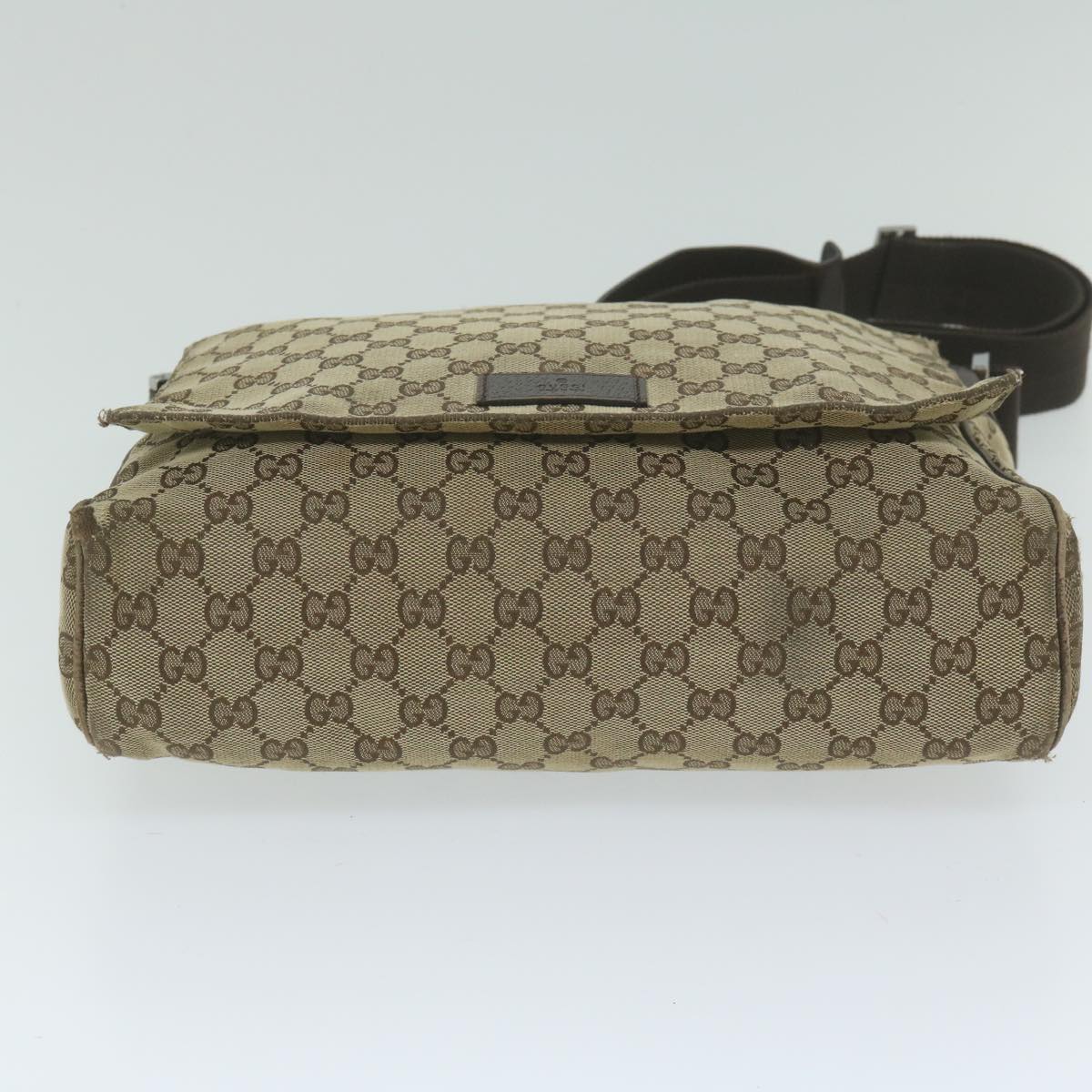 GUCCI GG Canvas Shoulder Bag Beige 146236 60797