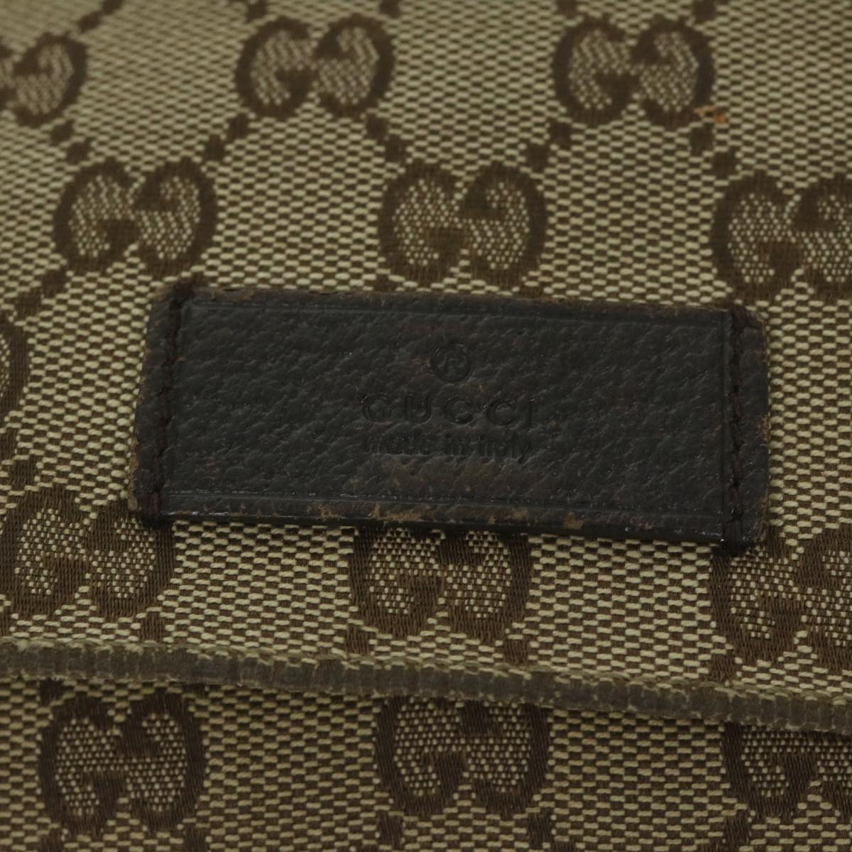 GUCCI GG Canvas Shoulder Bag Beige 146236 60797