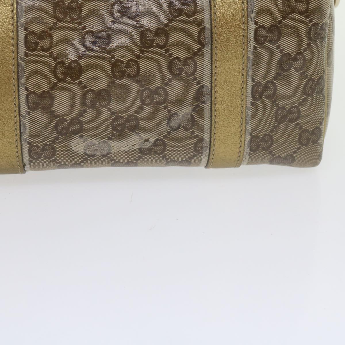 GUCCI GG Crystal Hand Bag Gold 193604 60877
