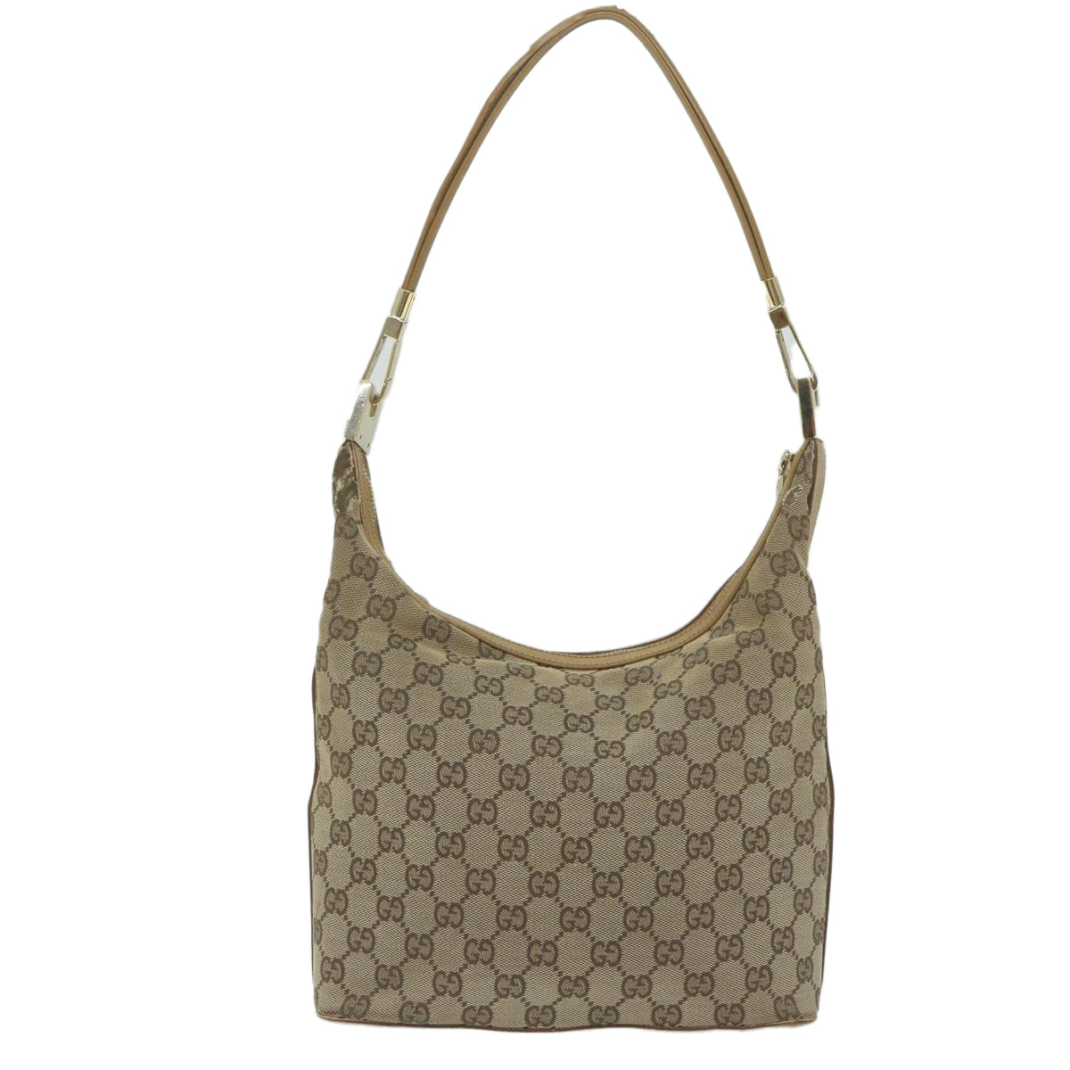 GUCCI GG Canvas Shoulder Bag Beige 001 3814 60888
