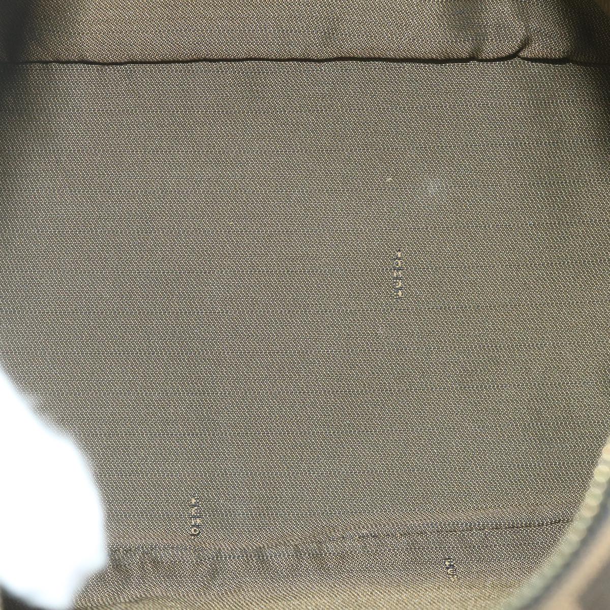 FENDI Zucca Canvas Vanity Cosmetic Pouch Black Brown 2111 26348 078 60923