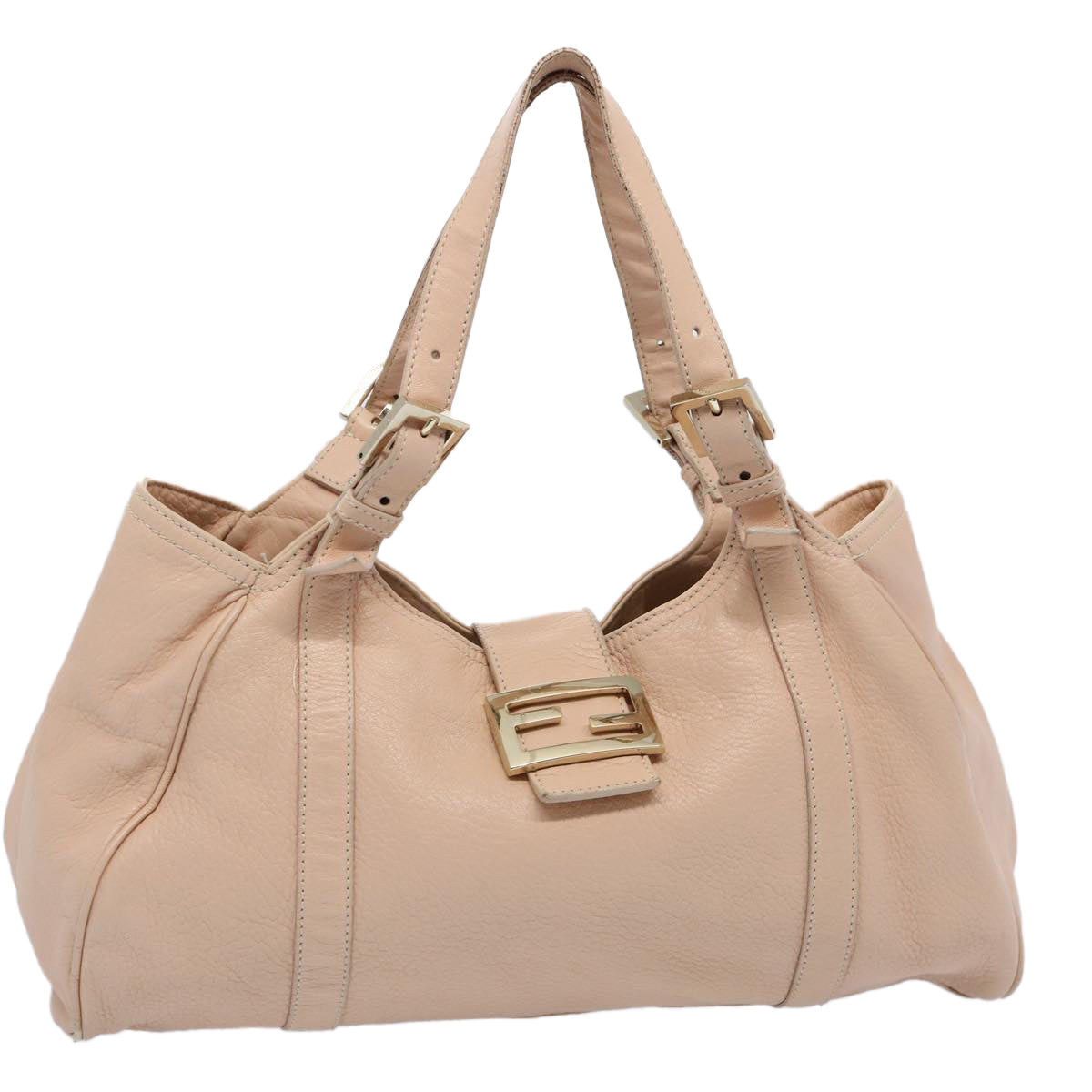 FENDI Shoulder Bag Leather Pink 60963