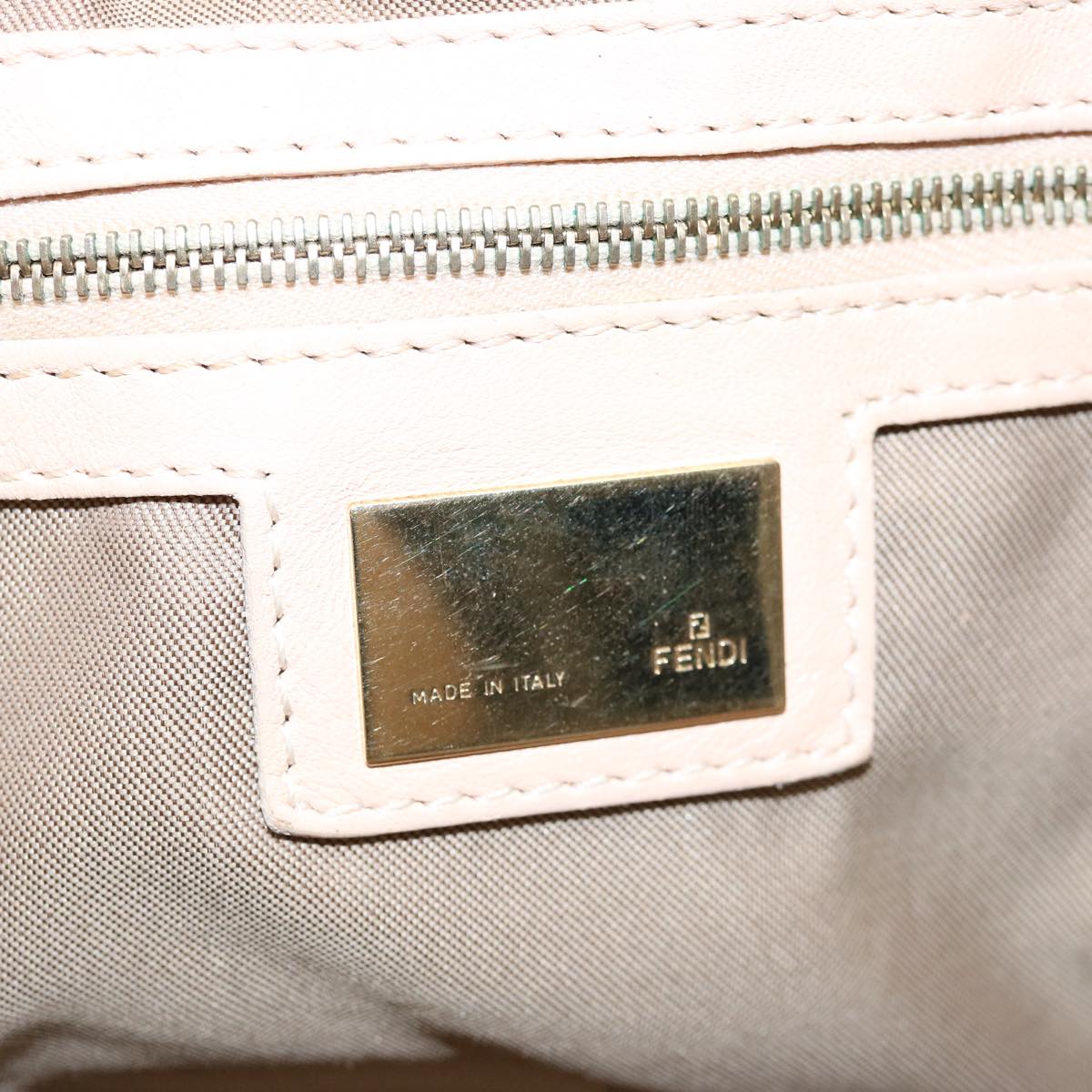 FENDI Shoulder Bag Leather Pink 60963