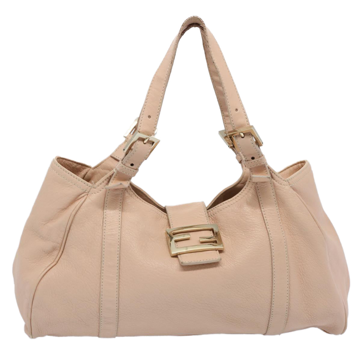 FENDI Shoulder Bag Leather Pink 60963