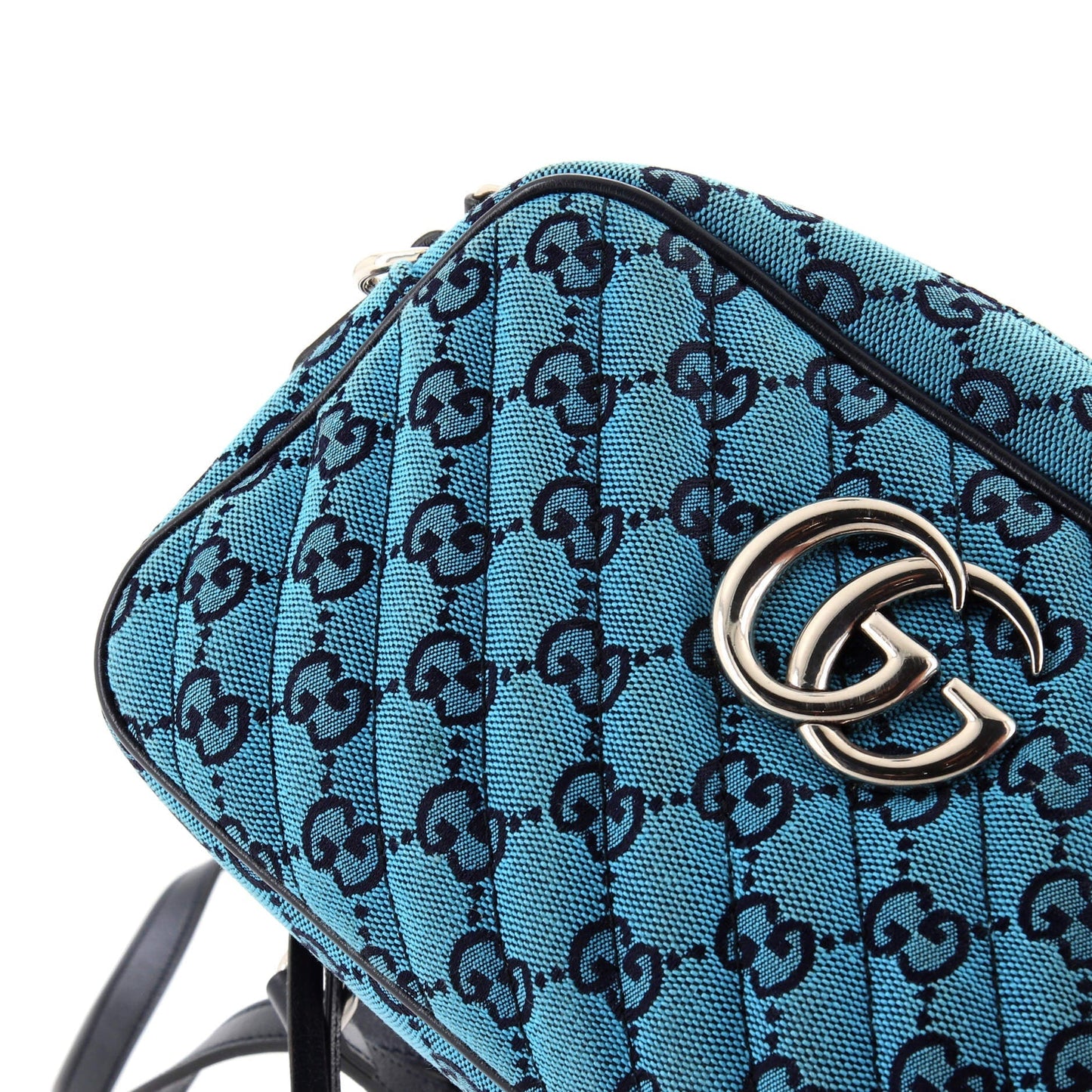 GG Marmont Shoulder Bag Multicolor Diagonal Quilted GG Canvas Small