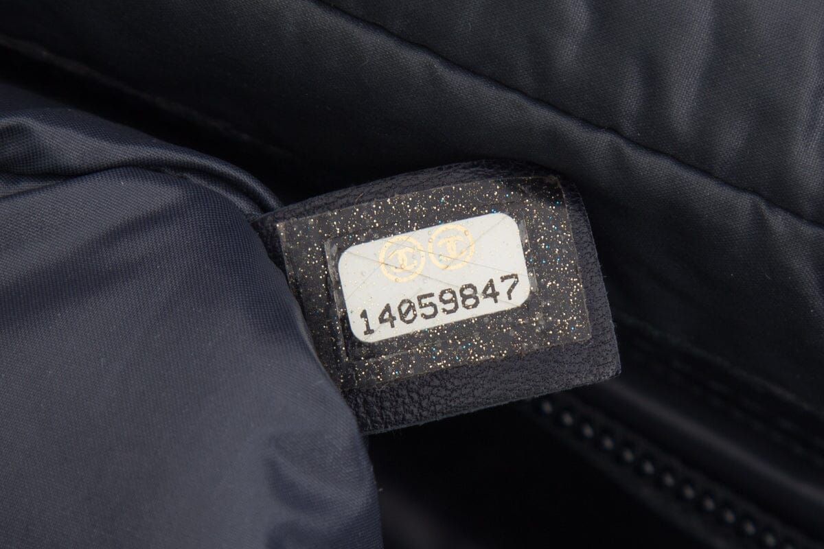 Chanel 2009 Winter Collection Grey Coco Cocoon Bowler Handbag