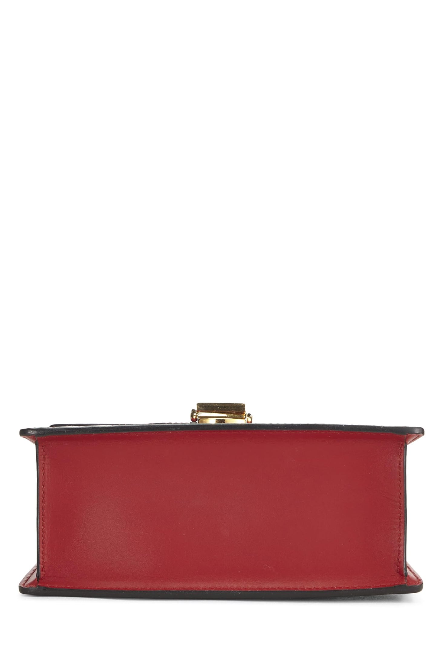 Gucci,  Red Leather Web Sylvie Mini, Red