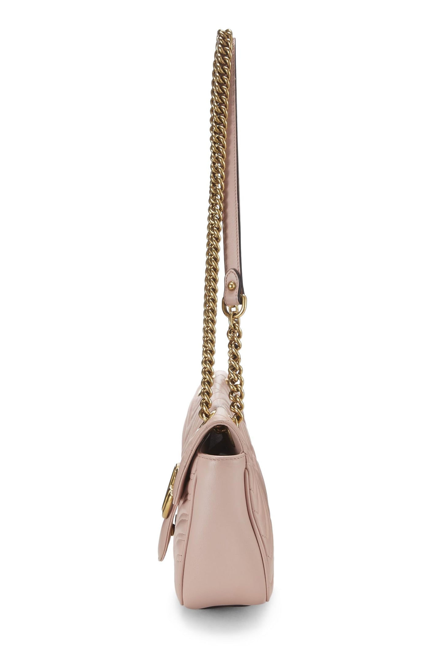 Gucci,  Pink MatelassÃƒÆ’Ã‚Â© Leather GG Marmont Shoulder Bag, Pink
