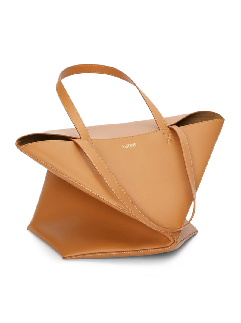 Loewe Women Puzzle Fold Tote Xl Bag In Shiny Calfskin
