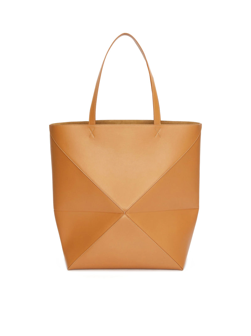 Loewe Women Puzzle Fold Tote Xl Bag In Shiny Calfskin