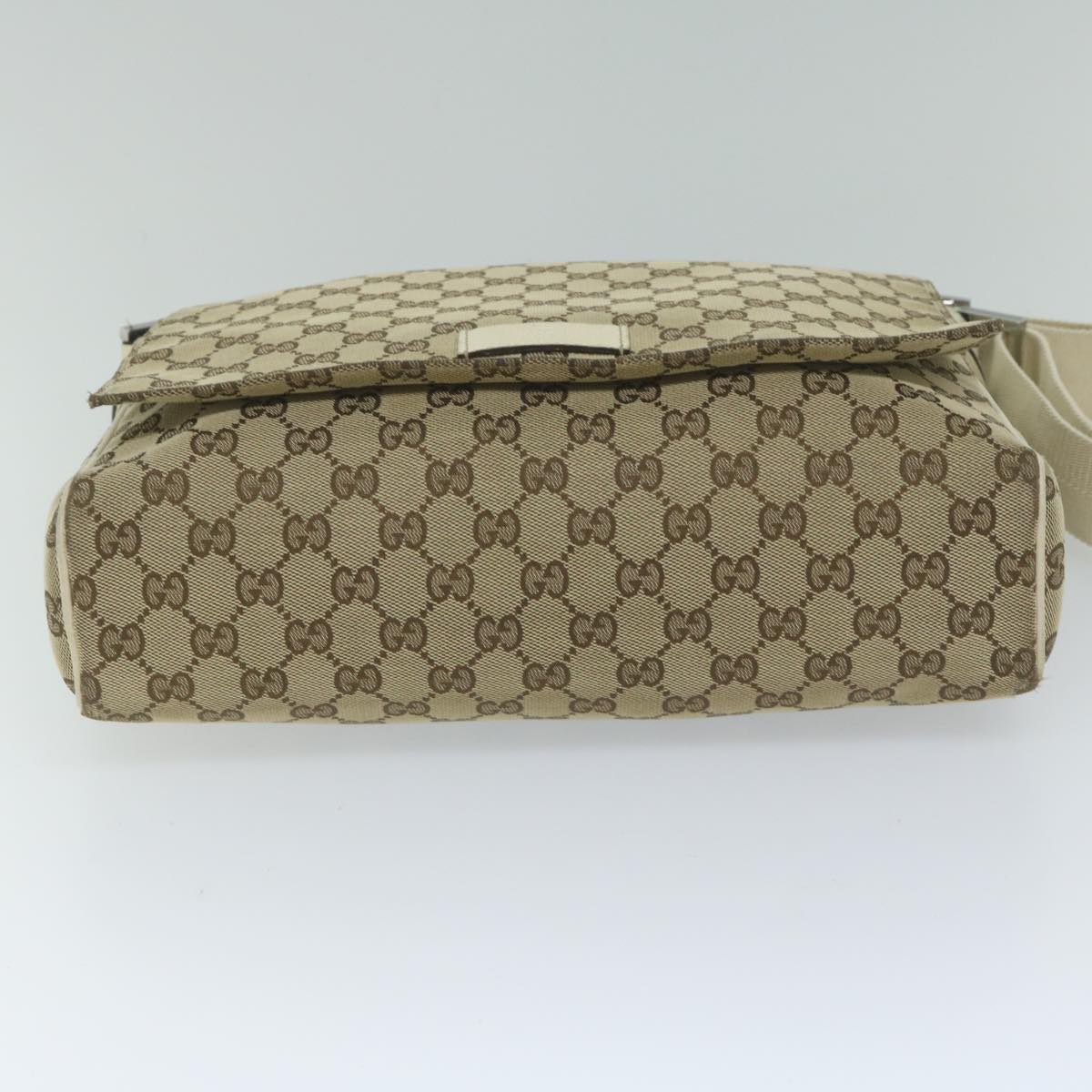 GUCCI GG Canvas Shoulder Bag Beige 146236 61032