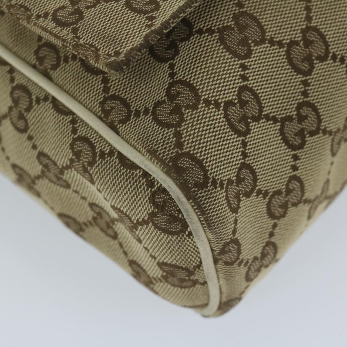 GUCCI GG Canvas Shoulder Bag Beige 146236 61032