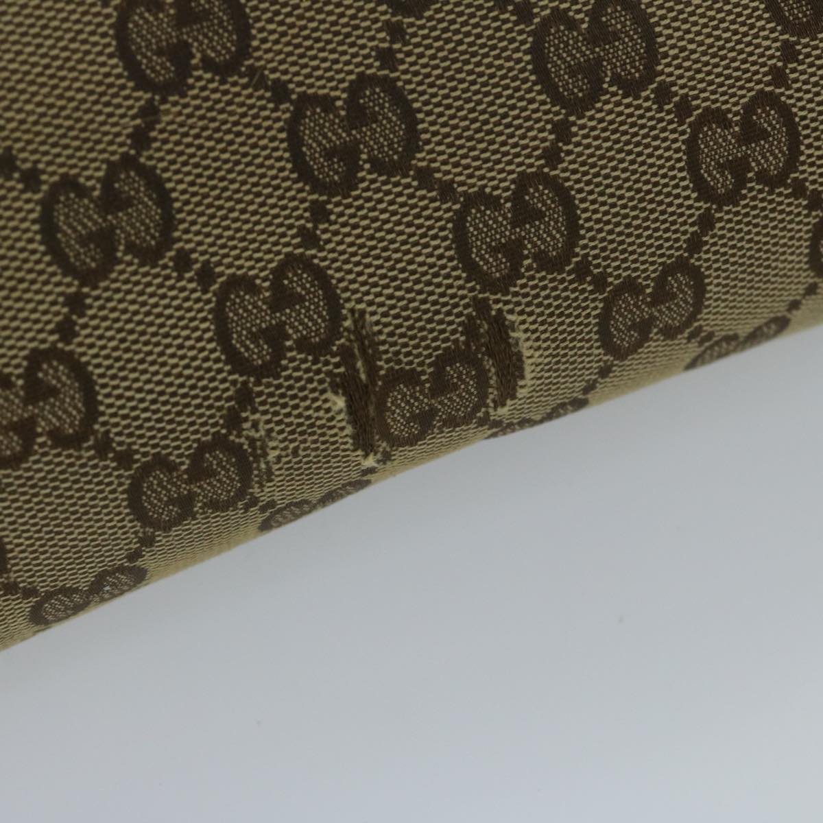 GUCCI GG Canvas Shoulder Bag Beige 146236 61032
