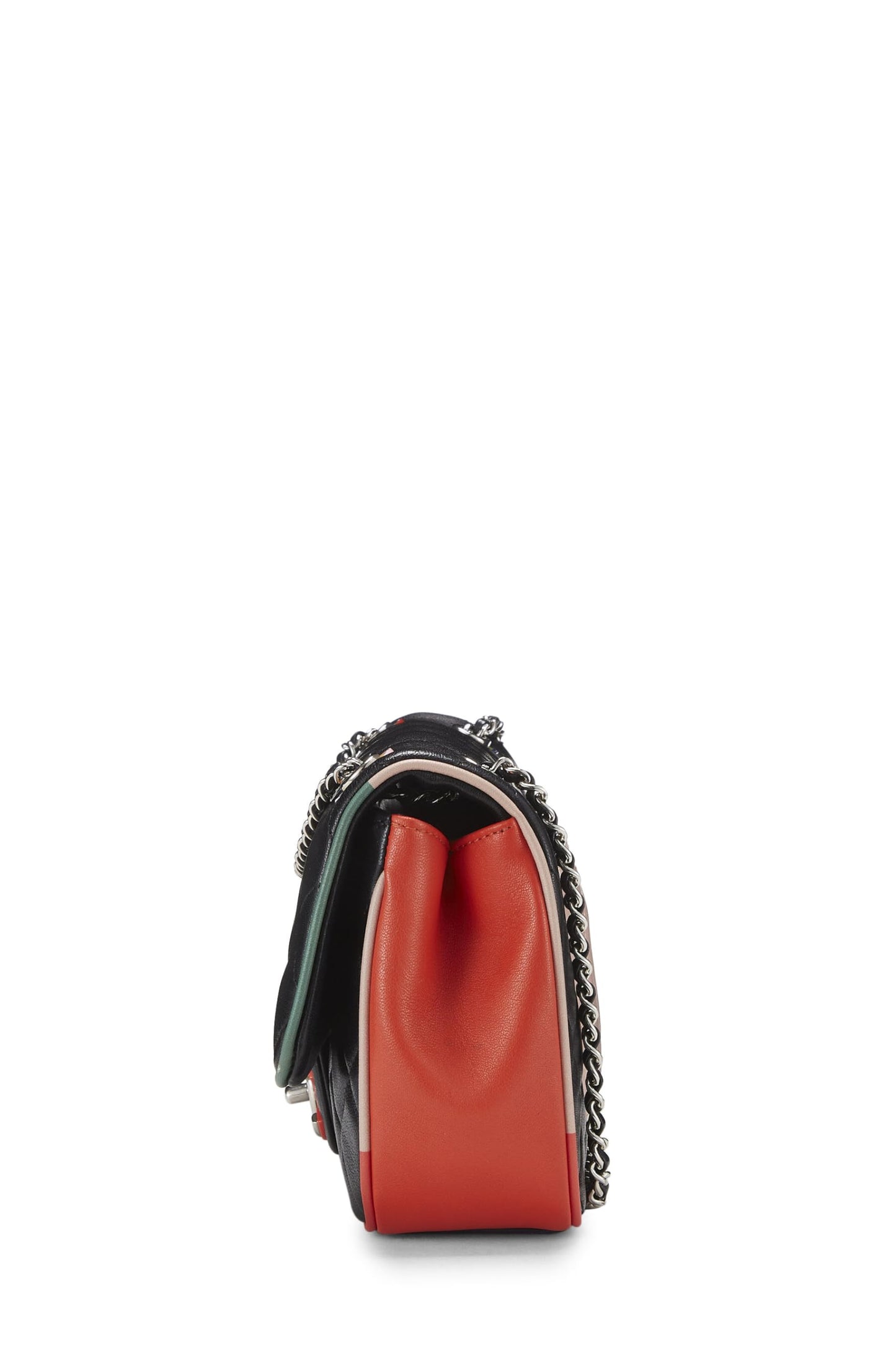 Chanel,  Paris-Cuba Multicolor Calfskin Half Flap Medium, Black