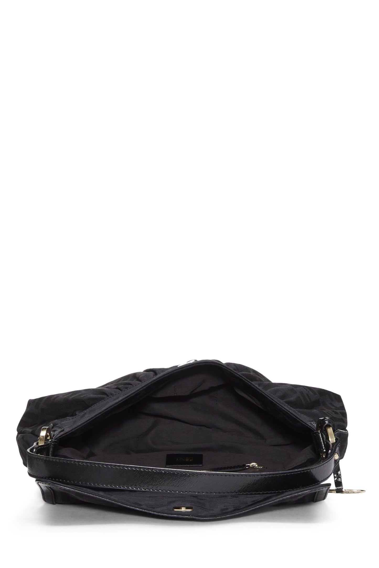 Fendi,  Black Zucca Canvas Chef Medium, Black