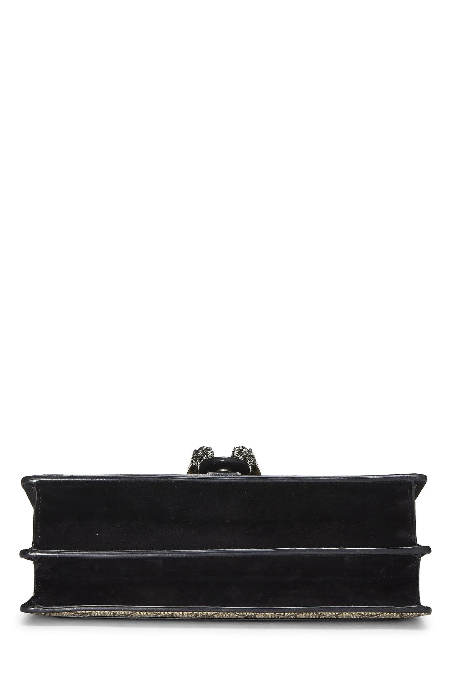 Gucci,  Black GG Supreme Canvas Embellished Dionysus Bag Medium, Black