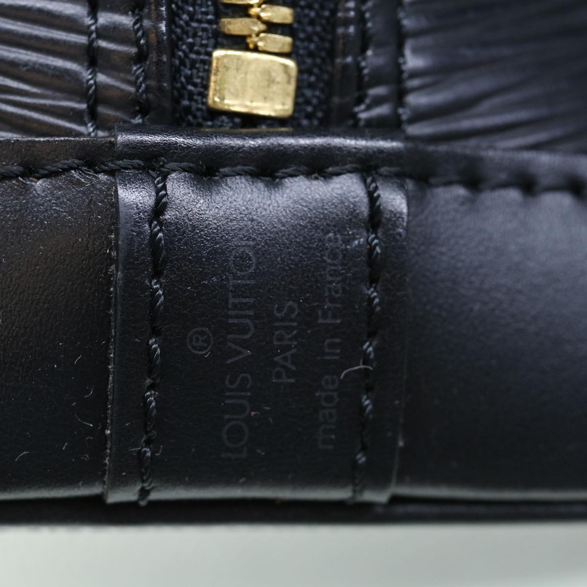 LOUIS VUITTON Epi Alma Hand Bag Black M52142 LV 61221