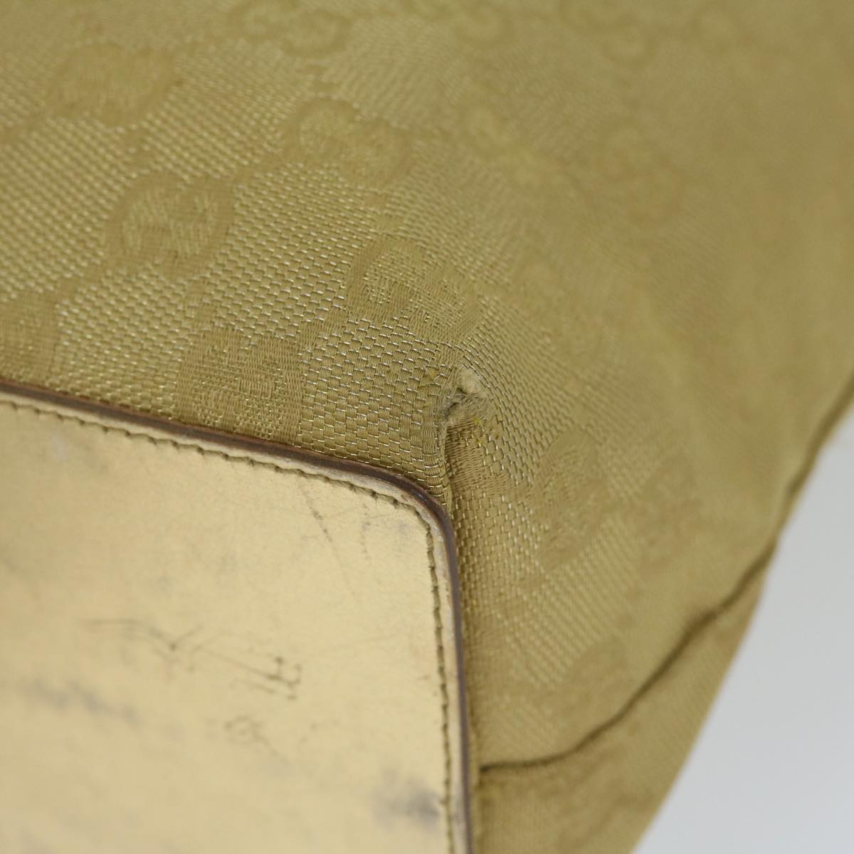 GUCCI GG Canvas Tote Bag Gold 002 1099 61245