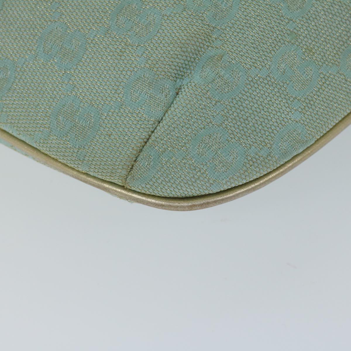 GUCCI GG Canvas Shoulder Bag Light Blue 61257