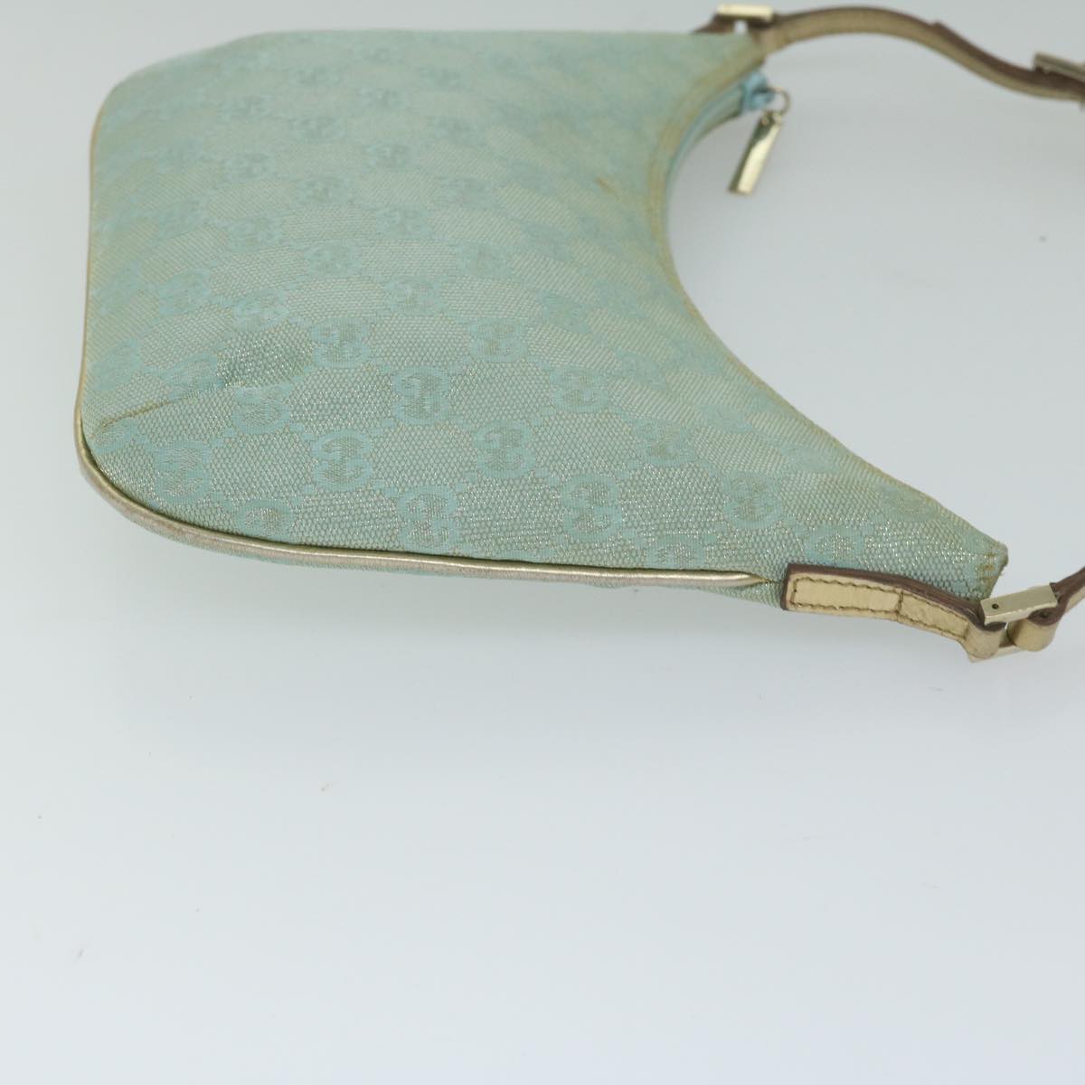 GUCCI GG Canvas Shoulder Bag Light Blue 61257