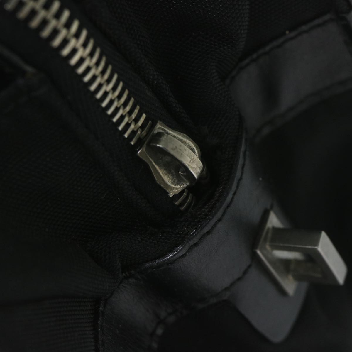 GUCCI Tote Bag Nylon Black 61266