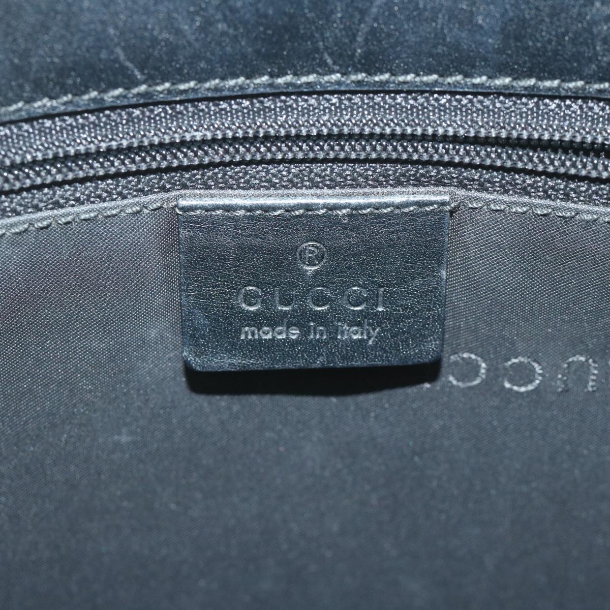 GUCCI Tote Bag Nylon Black 61266